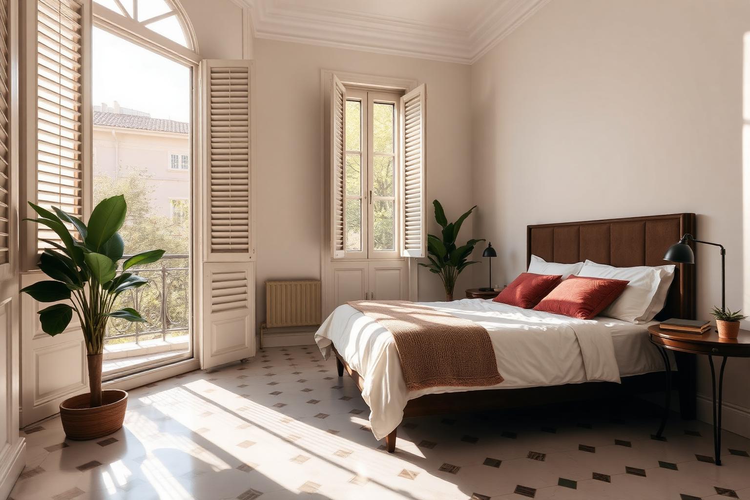 Chambre d'hôtes barcelonaise au lever du jour