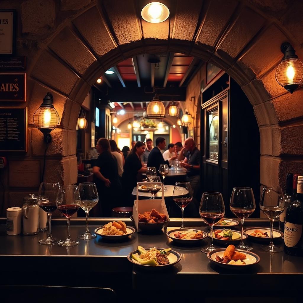 Bar à tapas voûté du quartier del Born à Barcelone