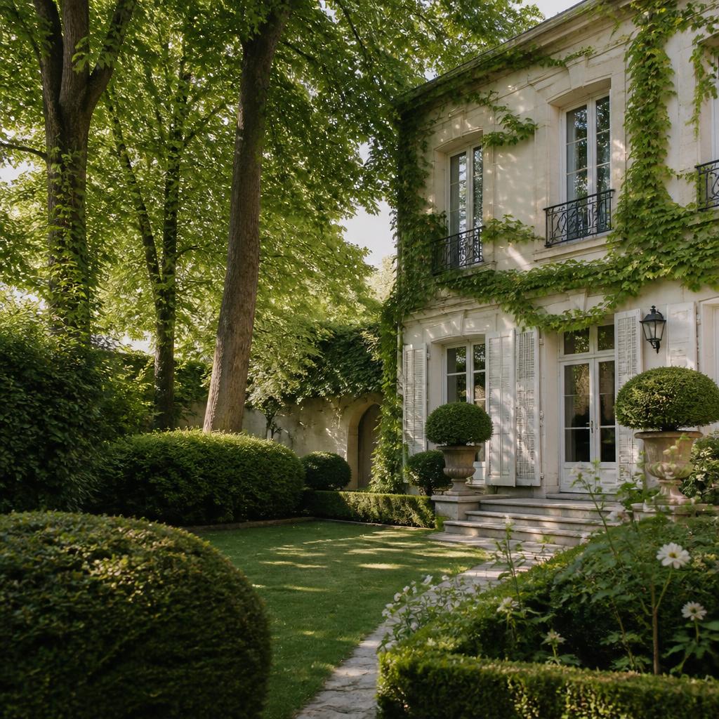 Hôtel Particulier Montmartre, demeure cachée derrière un passage privé avec un immense jardin verdoyant sur la colline de Montmartre