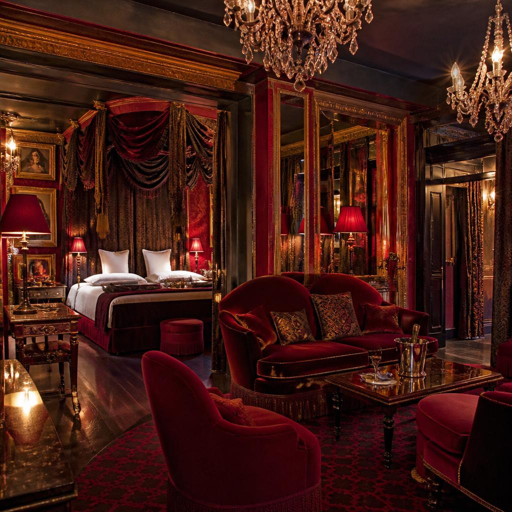 Maison Souquet, hôtel particulier Belle Époque du 9ᵉ arrondissement au décor feutré et théâtral signé Jacques Garcia