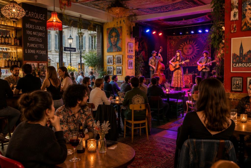 Cave voûtée avec scène de concert à Carouge