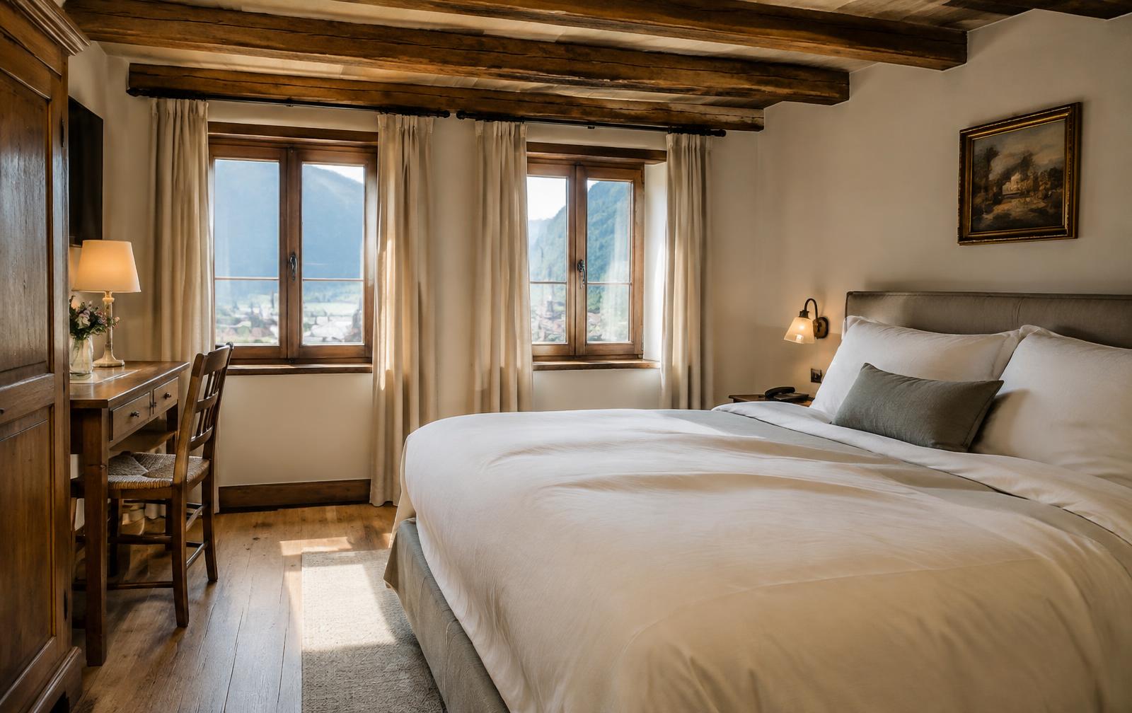 Chambre d'hôtes ouverte sur un jardin de la campagne genevoise