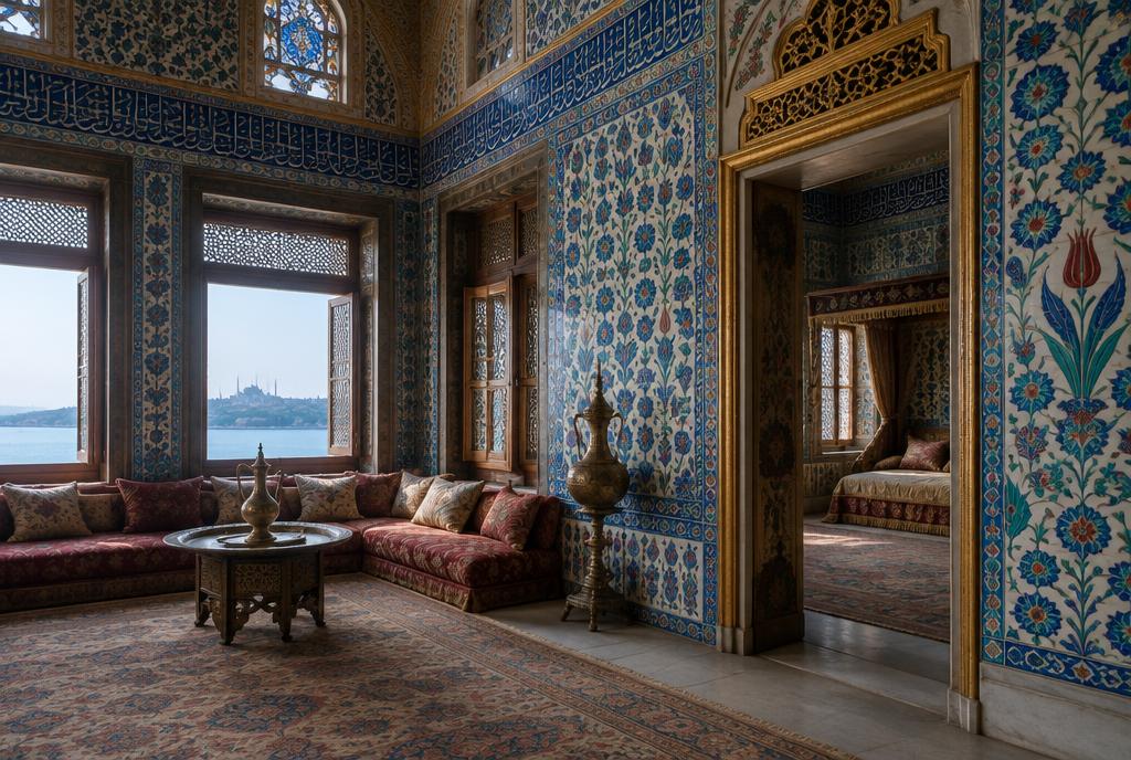 Salles carrelées d'Iznik dans un palais ottoman