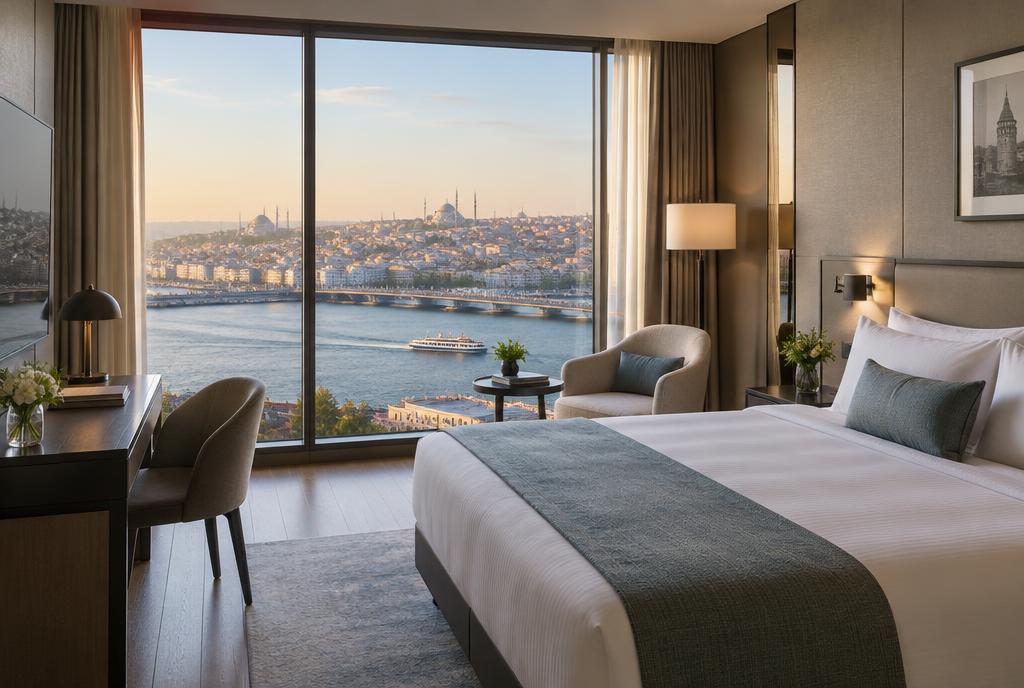 Salon design dans un palais du XIXe siècle à Beyoğlu
