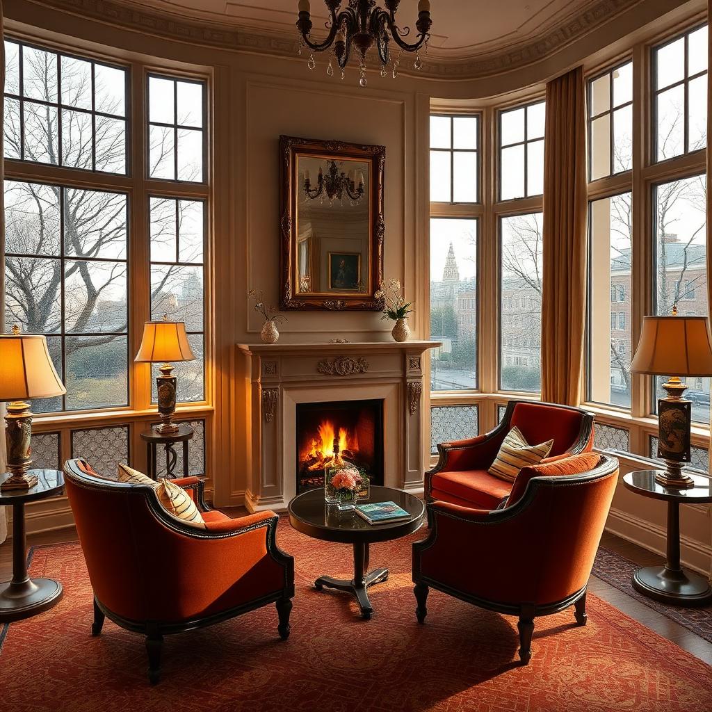 Suite Beaux-Arts de l'Upper East Side avec cheminée et vue sur Central Park