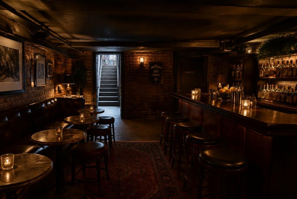 Mur de bouteilles de whisky dans un bar en sous-sol de Sydney