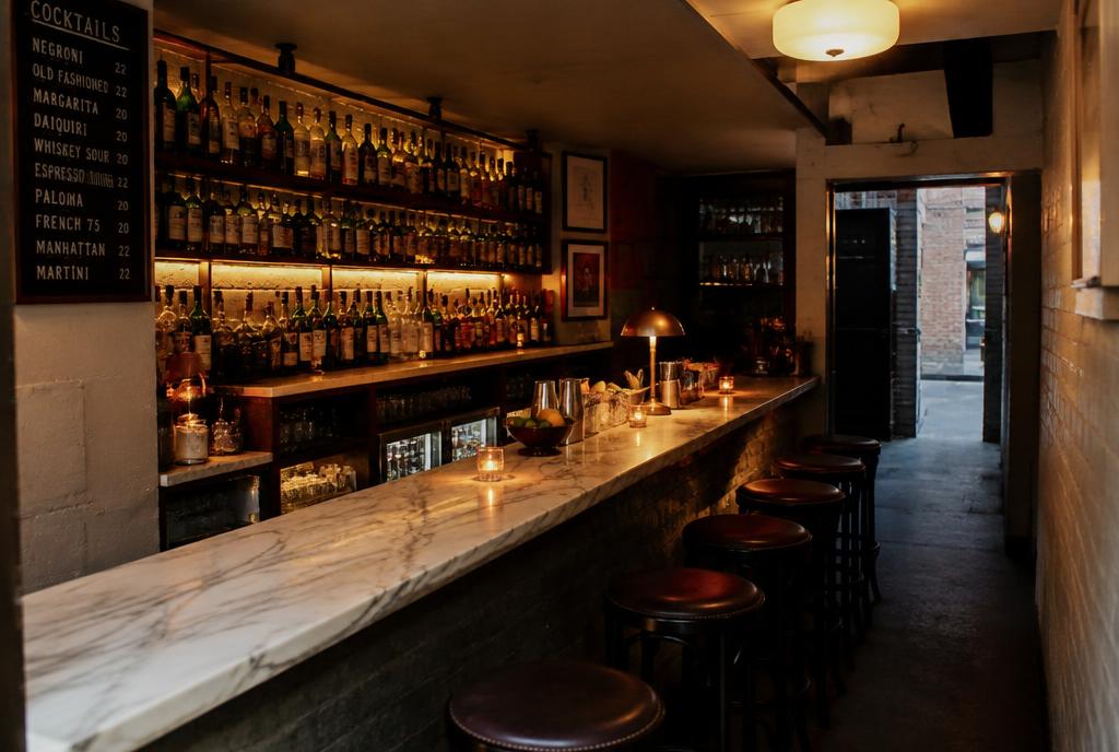 Bar pastel et élégant du quartier des Rocks à Sydney