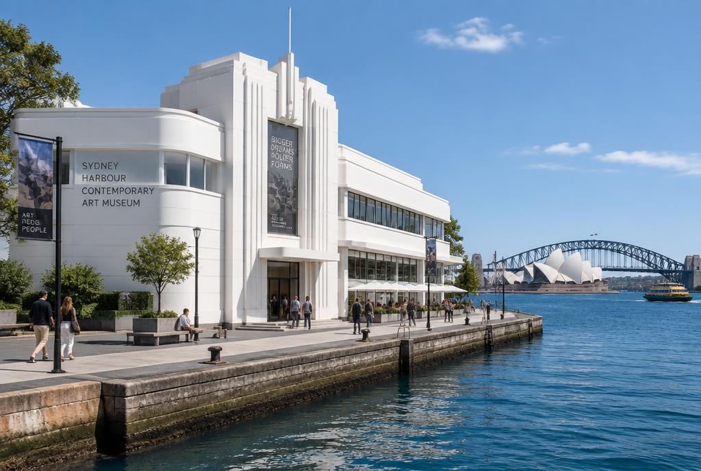 Bâtiment art déco blanc du MCA sur les quais de Sydney