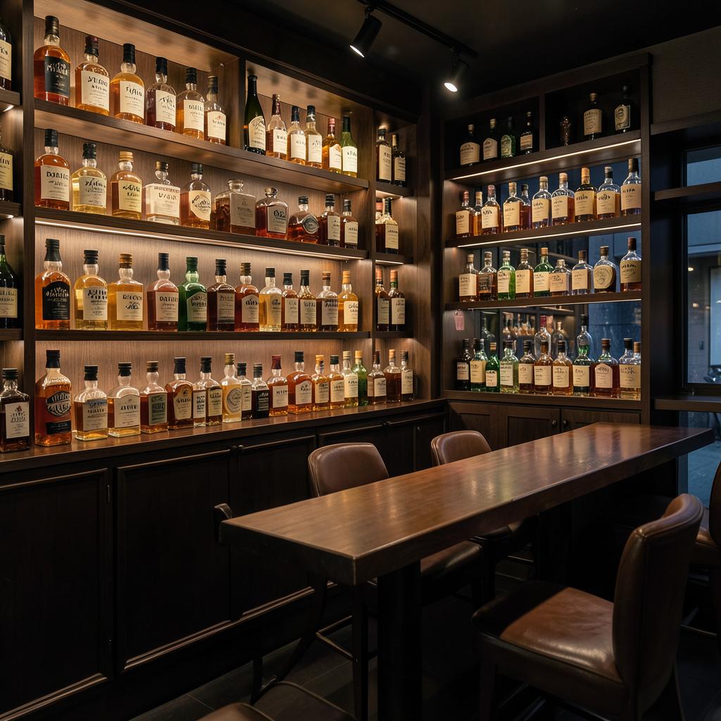 Comptoir de chêne du bar Gen Yamamoto à Azabu-Jūban Tokyo