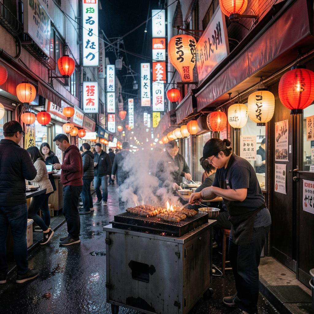 Salle du restaurant Den à Jingūmae Tokyo, comptoir et cuisine ouverte