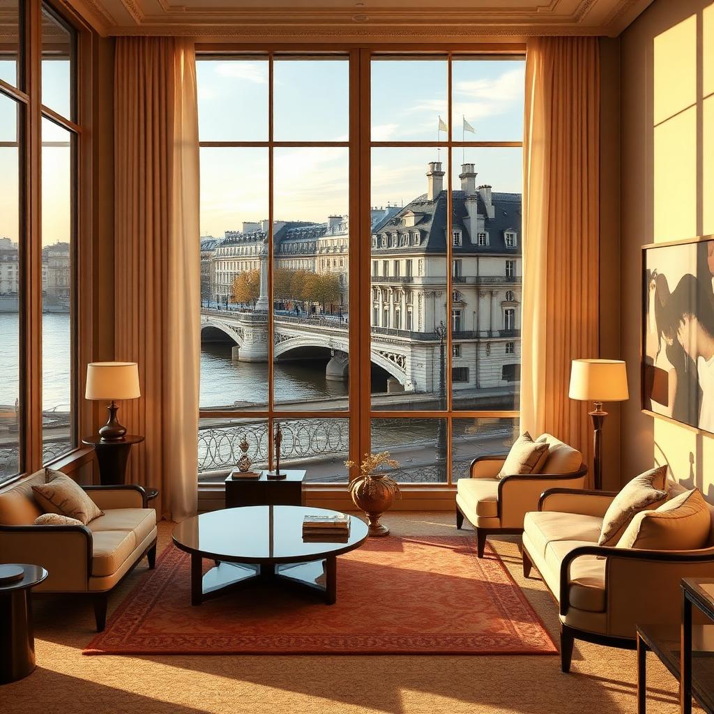 Cheval Blanc Paris, suite contemporaine face à la Seine et au Pont Neuf